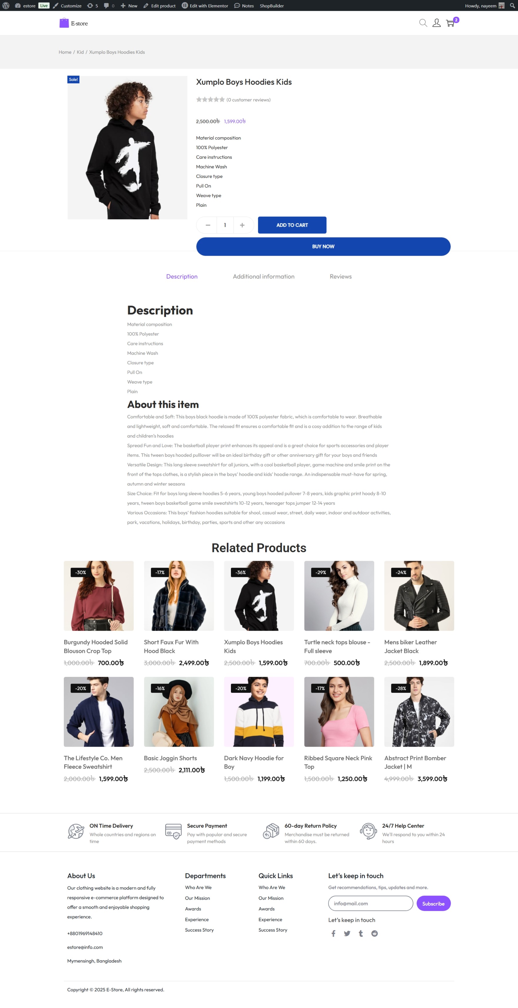 Cloth Website 2