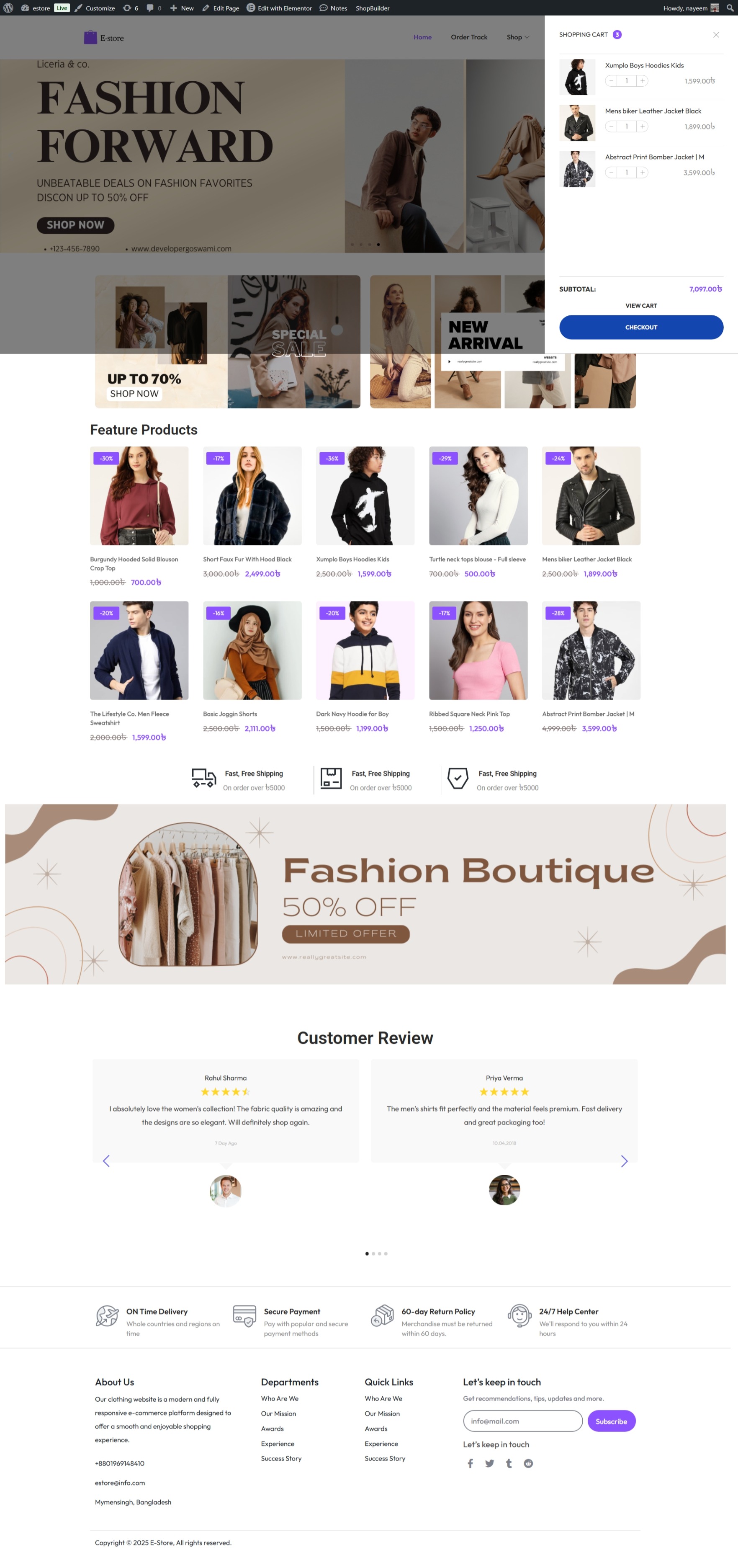 Cloth Website 8